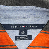 Tommy Hilfiger Striped Polo Shirt - Medium Multicoloured Cotton