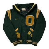 Spartans Delong Varsity Jacket - Large Gold Wool