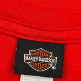 Yellowstone Harley Davidson T-Shirt - Medium Red Cotton