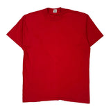 Blank Fruit Of The Loom Single Stitch T-Shirt - XL Red Cotton