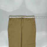 Carhartt Carpenter Trousers - 32W 28L Khaki Cotton