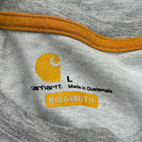 Carhartt T-Shirt - Large Grey Cotton