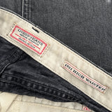 Guess Denim Shorts - 30W UK 12 Black & White Denim