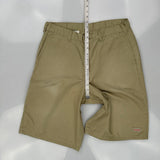 Dickies Shorts - 32W 11L Khaki Cotton