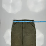 Carhartt Carpenter Trousers - 35W 32L Green Cotton