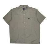 Chaps Ralph Lauren Short Sleeve Shirt - XL Gray Polyester