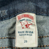 True Religion Skinny Jeans - 33W UK 12 Dark Wash Cotton