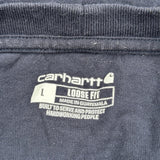 Carhartt T-Shirt - Large Navy Cotton