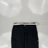 Dickies Cargo Trousers - 29W 27L Black Cotton