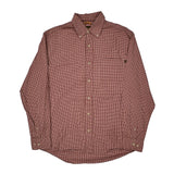 Timberland Checked Shirt - Medium Red Cotton