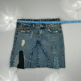 True Religion Mini Skirt - 29W UK 10 Light Wash Denim