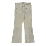 True Religion Boot Cut Jeans - 32W UK 10 Cream Cotton