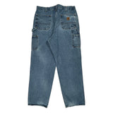 Loose Original Fit Carhartt Double Knee Carpenter Pants - 38W 34L Blue Cotton