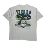 Racing Delta Graphic T-Shirt - XL White Cotton