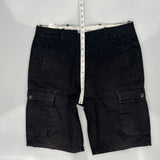 Levis Cargo Shorts - 34W 11L Black Cotton