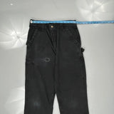 Carhartt Double Knee Carpenter Pants - 29W 32L Black Cotton