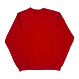90S Blank Gildan Sweatshirt - Medium Red Cotton Blend