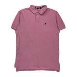 Polo By Ralph Lauren Polo Shirt - Large Pink Cotton
