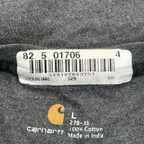 Carhartt T-Shirt - Large Gray Cotton