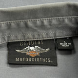 Harley Davidson Shirt - Large Gray Cotton