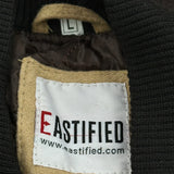 Eastfield College Varsity Jacket - Large Beige Wool Blend