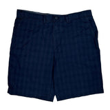 Tommy Hilfiger Checked Chino Shorts - 36W 10L Navy Cotton