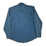 Wrangler Shirt - 2XL Blue Cotton