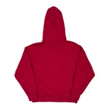 Tommy Jeans Spellout Hoodie - Small Red Cotton
