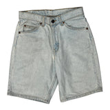 Levis Denim Shorts - 26W UK 6 Light Wash Cotton