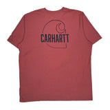Carhartt Tall T-Shirt - 2XL Red Cotton Blend