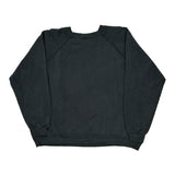 1990'S Blank Made In USA Hanes Sweatshirt - XL Black Cotton Blend