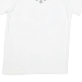 BLACKROCK Skull Mens Biker T-Shirt White L