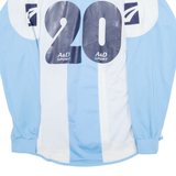 LEGEA No 20 Mens Football Shirt Jersey Blue Long Sleeve V-Neck L