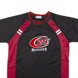 Number 25 Mens Jersey Black USA Crew Neck M