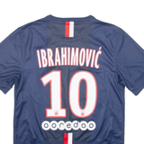 NIKE PSG Mens Football Shirt Jersey Blue V-Neck S