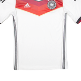 ADIDAS Germany Mens Football Shirt Jersey White V-Neck M