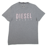 DIESEL Mens T-Shirt Grey L