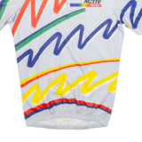 Cycling Shirt Mens Jersey Grey 1/4 Zip M