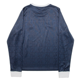 ELLESSE Patterned Womens T-Shirt Blue Long Sleeve UK 14