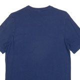 ADIDAS Mens T-Shirt Blue V-Neck S