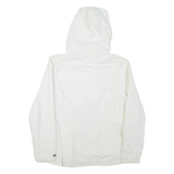TOMMY HILFIGER Womens Jacket White Nylon Hooded 2XL