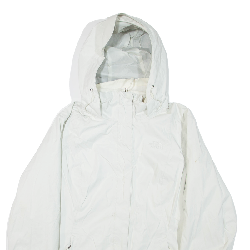 THE NORTH FACE Fleece Lined Womens Jacket White Hooded XL