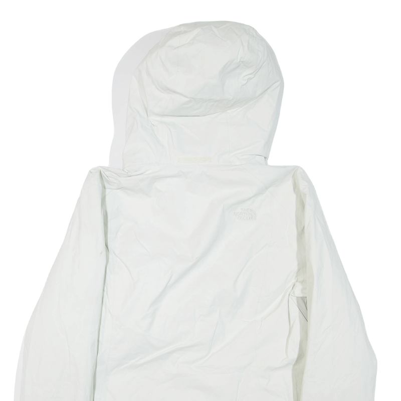 THE NORTH FACE Fleece Lined Womens Jacket White Hooded XL