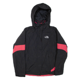 THE NORTH FACE Petite Womens Jacket Black Nylon Hooded S