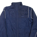 REEBOK Womens Track Jacket Blue Nylon UK 12