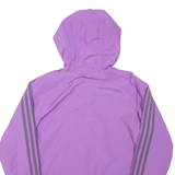ADIDAS Womens Jacket Purple Hooded UK 14