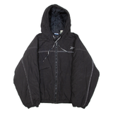 REEBOK Mens Jacket Black Hooded XL