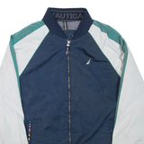 NAUTICA Mens Track Jacket Blue Colourblock M