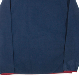 LEVI'S 1/4 Zip Mens Fleece Jacket Blue L