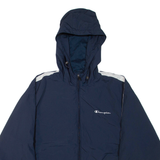 CHAMPION Mens Track Jacket Blue Hooded XL